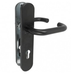 AMIG 24651  
 Manilla con placa 3PXB85  
 245 x 45 mm  
 Acero inoxidable  
 Negro