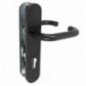 AMIG 24651  
 Manilla con placa 3PXB85  
 245 x 45 mm  
 Acero inoxidable  
 Negro