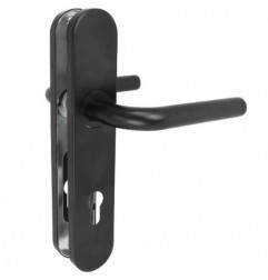 AMIG 24654  
 Manilla con placa 4PXB85  
 245 x 45 mm  
 Acero inoxidable  
 Negro
