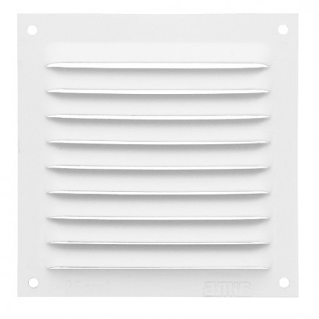 AMIG 24662  
 Rejilla ventilación 3  
 100 x 100 mm  
 Aluminio  
 Blanco