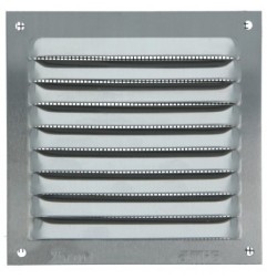 AMIG 24663  
 Rejilla ventilación con mosquitera 3  
 100 x 100 mm  
 Aluminio  
 Plata