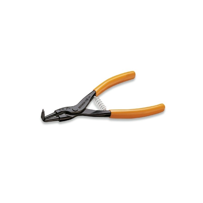 1038 135X09 Alicate para retenes exteriores de bocas acodadas 90°, con mangos recubiertos con PVC