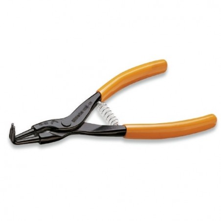 1038 135X09 Alicate para retenes exteriores de bocas acodadas 90°, con mangos recubiertos con PVC