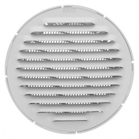 AMIG 24727  
 Rejilla ventilación 11  
 Ø100 mm  
 Aluminio  
 Blanco