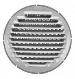 AMIG 24730  
 Rejilla ventilación 11  
 Ø100 mm  
 Aluminio  
 Plata