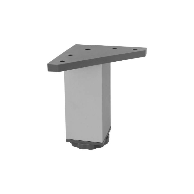 AMIG 24735  
 Pata de mesa 20  
 40 x 40 x 100 mm  
 Aluminio  
 Gris