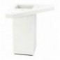AMIG 24738  
 Pata de mesa 21  
 40 x 40 x 100 mm  
 ABS  
 Blanco