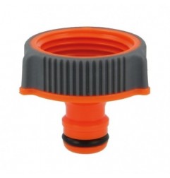 AMIG 24754  
 Adaptador grifo R02 PLUS  
 1''  
 ABS + goma  
 Naranja-Gris