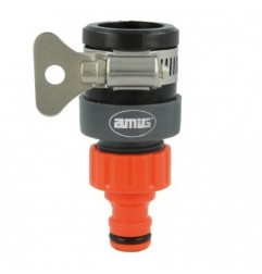 AMIG 24756  
 Adaptador grifo R04 PLUS  
 ABS + goma  
 Naranja-Gris