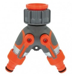 AMIG 24757  
 Conector válvula 2 vías R05 PLUS  
 1'' - 3/4''  
 ABS + goma  
 Naranja-Gris