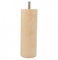 AMIG 24771  
 Pata para mueble 30  
 Ø50 x 150  mm  
 Madera  
 Haya