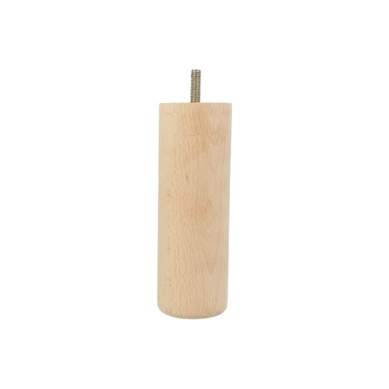 AMIG 24771  
 Pata para mueble 30  
 Ø50 x 150  mm  
 Madera  
 Haya
