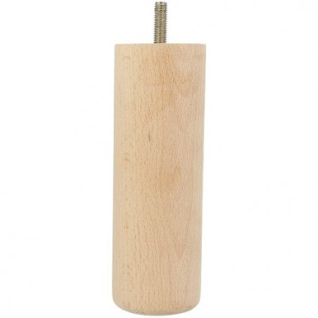 AMIG 24771  
 Pata para mueble 30  
 Ø50 x 150  mm  
 Madera  
 Haya