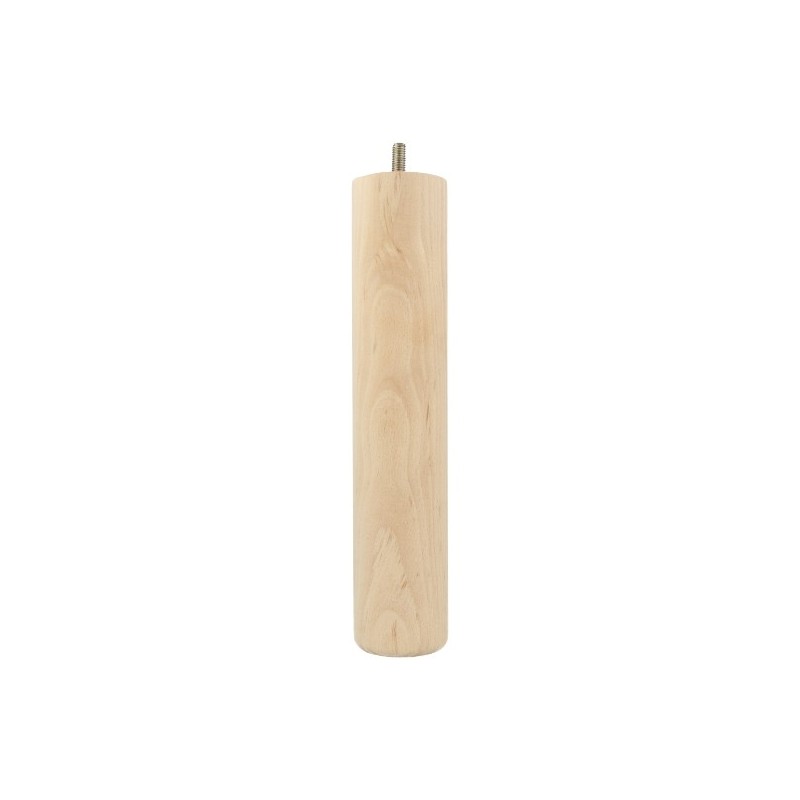 AMIG 24772  
 Pata para mueble 30  
 Ø50 x 250  mm  
 Madera  
 Haya