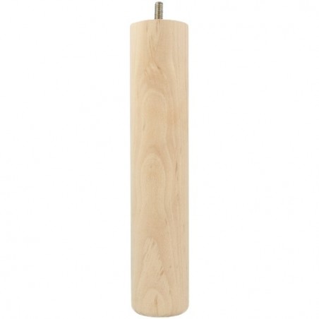 AMIG 24772  
 Pata para mueble 30  
 Ø50 x 250  mm  
 Madera  
 Haya