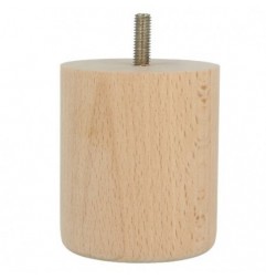 AMIG 24773  
 Pata para mueble 31  
 Ø68 x 80 mm  
 Madera  
 Haya