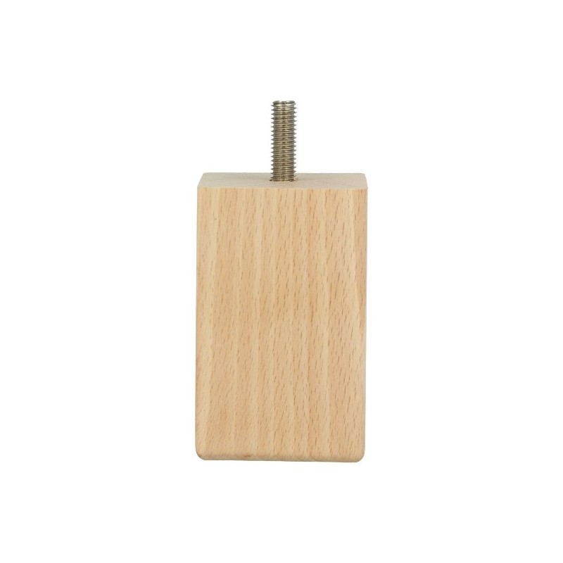 AMIG 24774  
 Pata para mueble 32  
 50 x 50 x 80 mm  
 Madera  
 Haya