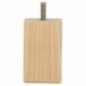 AMIG 24774  
 Pata para mueble 32  
 50 x 50 x 80 mm  
 Madera  
 Haya