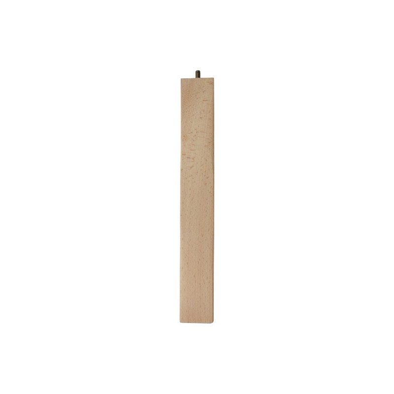 AMIG 24775  
 Pata para mueble 32  
 50 x 50 x 360 mm  
 Madera  
 Haya