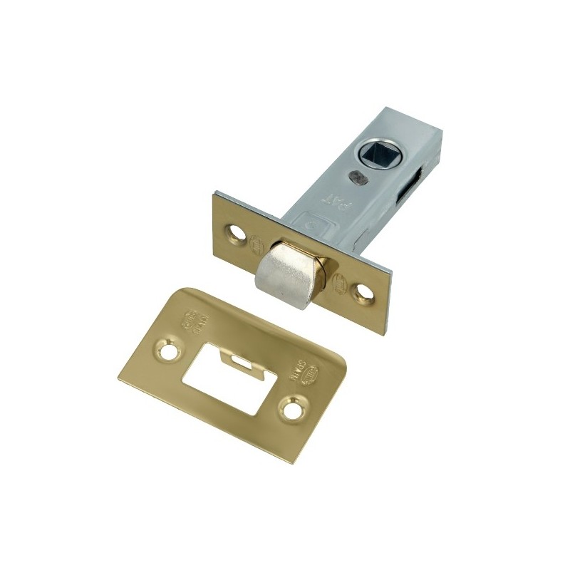 AMIG 24778  
 Picaporte 6  
 45 mm  
 Acero  
 Latonado barnizado