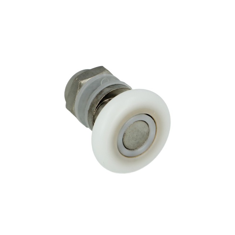 AMIG 24779  
 Rodamiento mampara PMC02  
 Ø23 mm  
 Nylon  
 Blanco