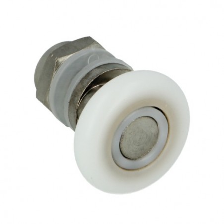 AMIG 24779  
 Rodamiento mampara PMC02  
 Ø23 mm  
 Nylon  
 Blanco
