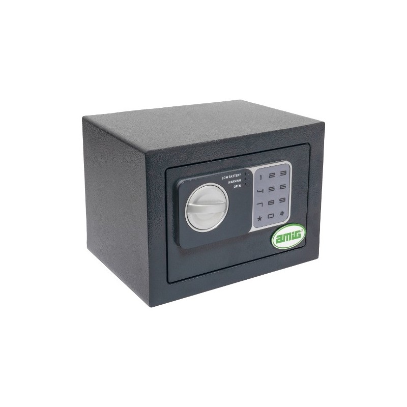 AMIG 24788   Caja fuerte TOPSECURE-M   230 x 170 x 170 mm   Acero   Gris