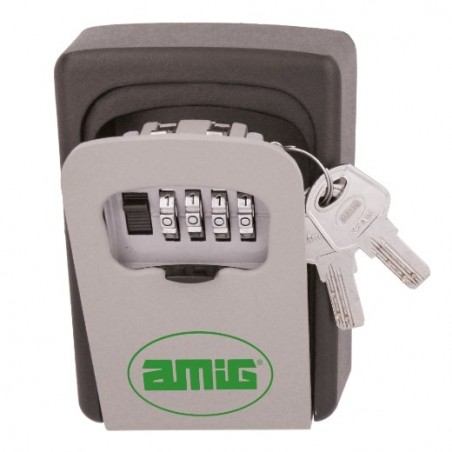 AMIG 24794  
 Guardallaves TS01  
 122 x 87 x 40 mm  
 Acero  
 Gris