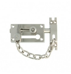 AMIG 24798  
 Pasador con cadena de seguridad 475  
 80 x 45 mm  
 Zamak  
 Cromado mate