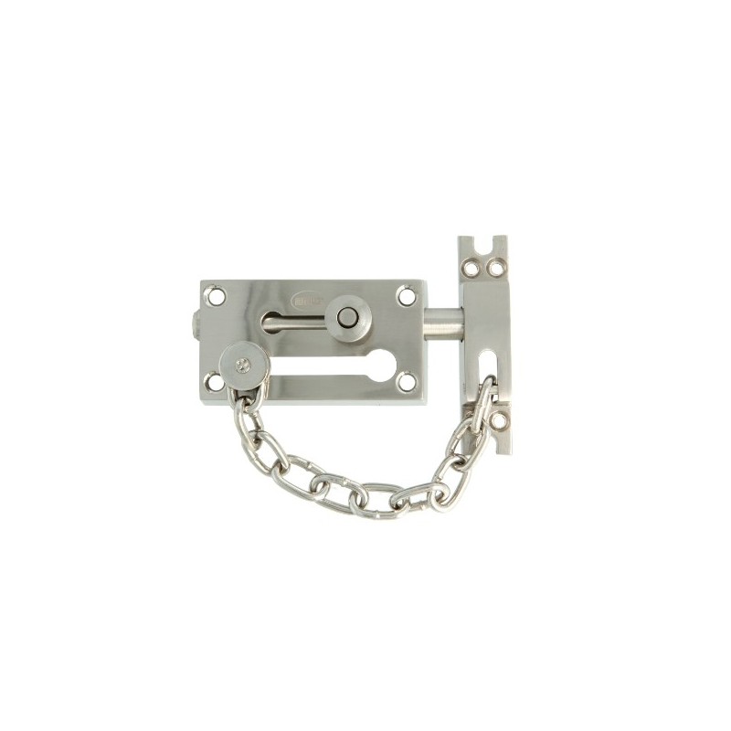 AMIG 24798  
 Pasador con cadena de seguridad 475  
 80 x 45 mm  
 Zamak  
 Cromado mate