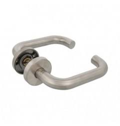 AMIG 24816  
 Manilla con roseta 3RX  
 Ø52 mm  
 Acero inoxidable 18/10 (AISI 316)  
 Mate
