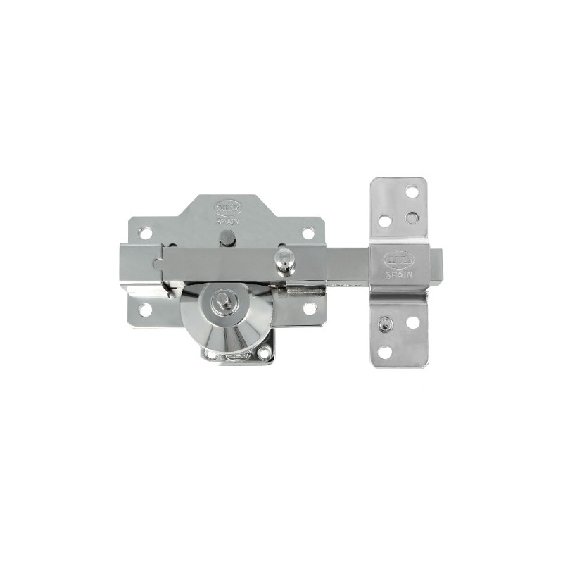 AMIG 24837  
 Cerrojo alta seguridad 3 PLUS  
 90 x 154 mm  
 Acero  
 Cromado brillo