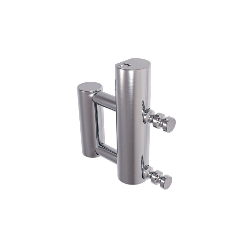 AMIG 24855  
 Candado BALLESTA  
 131 x 135 x 26 mm  
 Acero  
 Cromado brillo