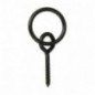 AMIG 24857  
 Anilla con hembrilla 508  
 Ø50 x 139 mm  
 Acero  
 Negro