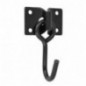 AMIG 24858  
 Placa con gancho móvil 509  
 69 x 45 mm  
 Acero  
 Negro