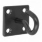 AMIG 24859  
 Placa con gancho fijo 510  
 50 X 50 X 5 mm  
 Acero  
 Negro