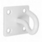 AMIG 24860  
 Placa con gancho fijo 510  
 50 X 50 X 5 mm  
 Acero  
 Blanco