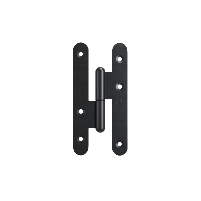 AMIG 24871  
 Pernio 505  
 110 x 55 x 3 mm  
 Acero  
 Negro - Izquierda
