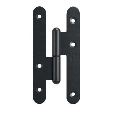 AMIG 24873  
 Pernio 505  
 140 x 55 x 3 mm  
 Acero  
 Negro - Izquierda