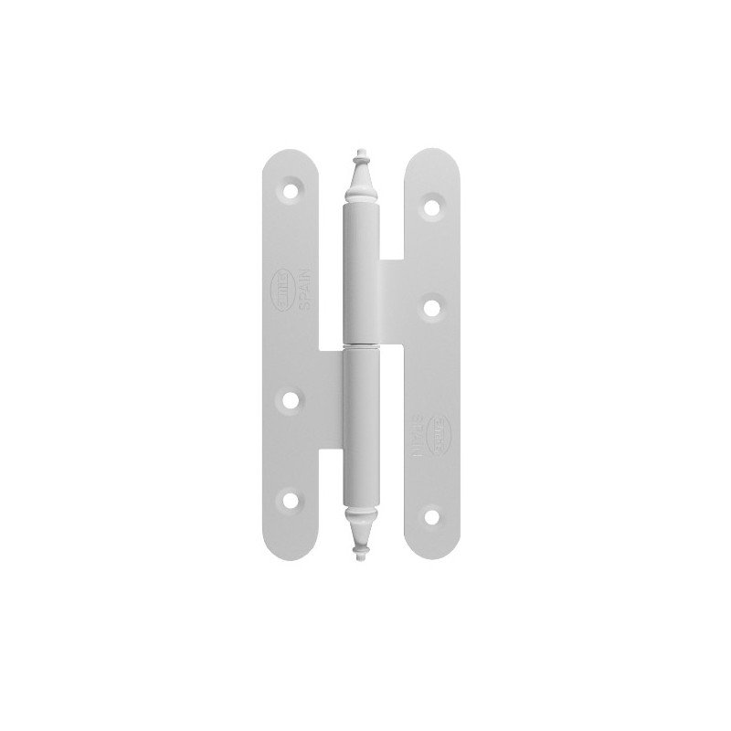 AMIG 24877  
 Pernio 507  
 140 x 55 x 3 mm  
 Acero  
 Blanco - Izquierda