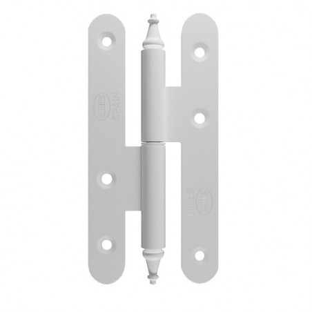 AMIG 24877  
 Pernio 507  
 140 x 55 x 3 mm  
 Acero  
 Blanco - Izquierda