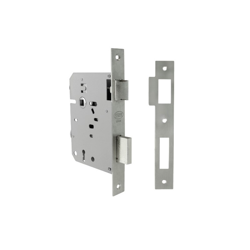 AMIG 24879  
 Cerradura F716  
 60 mm  
 Acero inoxidable  
 Mate