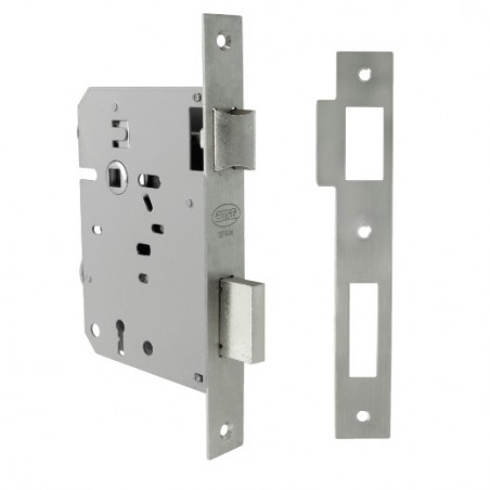 AMIG 24879  
 Cerradura F716  
 60 mm  
 Acero inoxidable  
 Mate