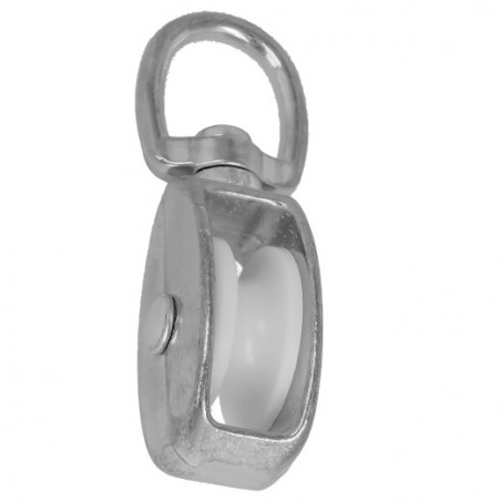 AMIG 24900  
 Polea con ojal giratoria 630  
 8 x 30 mm  
 Zamak  
 Zincado