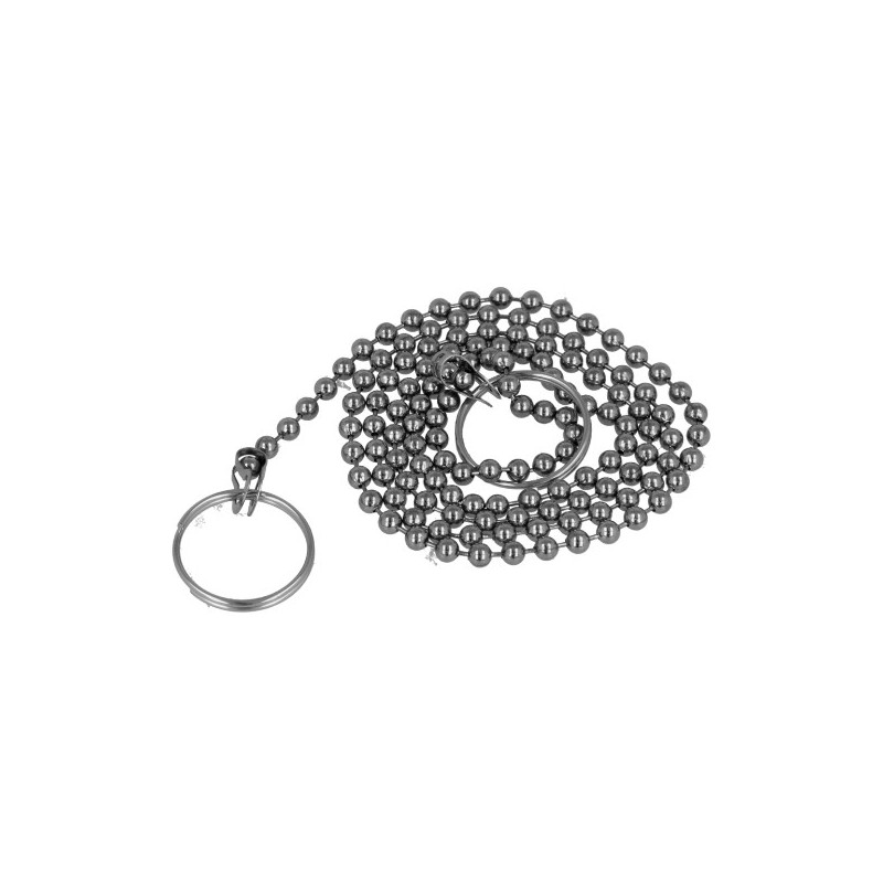 AMIG 24918  
 Cadena para tapón 30256  
 Ø3,2 mm x 60 cm  
 Latón  
 Cromado