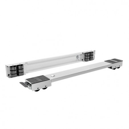 AMIG 24931  
 Soporte rodante extensible 2700  
 44/70 cm  
 Acero  
 Blanco