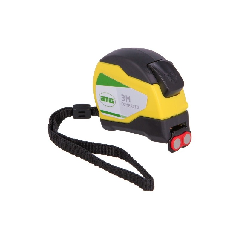 AMIG 24933  
 Flexómetro 56  
 3 m x 16 mm  
 Amarillo/Negro