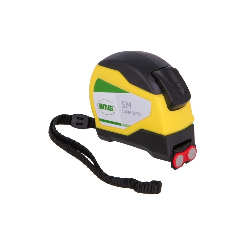 AMIG 24934  
 Flexómetro 56  
 5 m x 19 mm  
 Amarillo/Negro