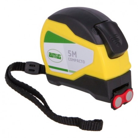 AMIG 24934  
 Flexómetro 56  
 5 m x 19 mm  
 Amarillo/Negro
