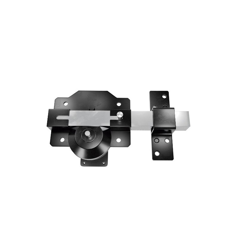 AMIG 24954  
 Cerrojo alta seguridad 1PLUS  
 90 x 154 mm  
 Acero  
 Negro